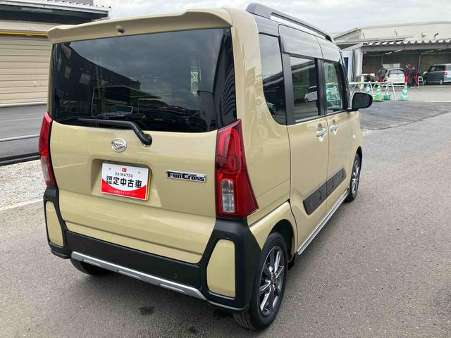 タントファンクロス　ワンオーナー走行距離無制限１２ヶ月保証付き　定期点検記録簿　Ｂモニター　Ｂｌｕｅｔｏｏｔｈオーディオ　レーダーブレーキ　スマートキー＆プッシュスタート　ハイビームアシスト　禁煙　両側オートスライドドア　ＵＳＢ（大分県）の中古車