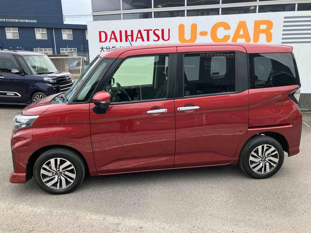 トールカスタムＧ走行距離無制限１２ヶ月保証付き　点検記録簿　左右パワースライドドア　被害軽減ブレーキ　フリーキー　アイドリングＳ　ＵＳＢ接続　ＬＥＤヘッド　オートハイビーム　ナビ　ＥＴＣ　オートライト　ＤＶＤ再生（大分県）の中古車