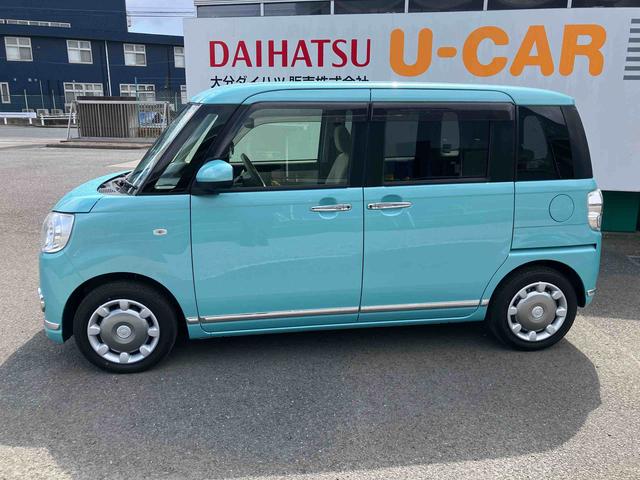 ムーヴキャンバスＧメイクアップリミテッド　ＳＡIII走行距離無制限１２ヶ月保証付き　アイスト　ＢＴ接続　Ｂカメラ　ＤＶＤ再生可　アラウンドビューモニター　スマートキープッシュスタート　ＵＳＢ入力　ＥＴＣ車載器　禁煙　車線逸脱警告　横滑り防止　カーナビ（大分県）の中古車