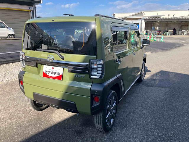 タフトＧ走行距離無制限１２ヶ月保証付き　整備記録簿有　踏み間違い防止装置　ＩＳＳ　サンル−フ　シートヒータ　セキュリティーアラーム　Ｂカメラ　車線逸脱防止　ナビ　スマキー　アルミ　キーフリー　オートライト（大分県）の中古車