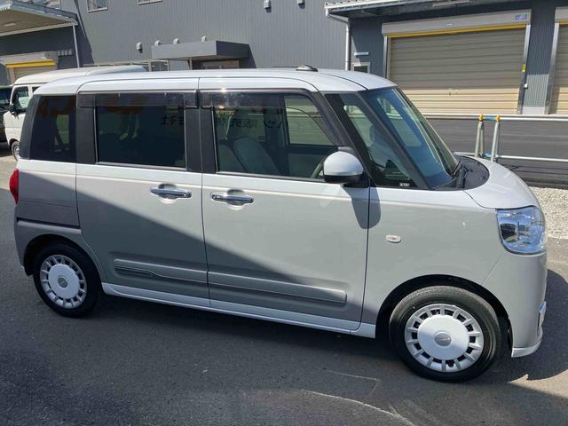 ムーヴキャンバスストライプスＧ周りと差を付けたい方にはぜひキャンバスをおすすめします！　Ｗパワースライドドア　Ｂｔオーディオ　前後誤発進抑制　点検記録簿付　セキュリティーアラーム　ＤＶＤ　シートヒータ　バックカメラ付　禁煙　ナビ（大分県）の中古車