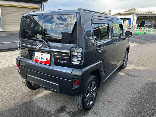 タフトＧ　ダーククロムベンチャー　ワンオーナー走行距離無制限１２ヶ月保証付き　キーレスエントリ　レーダーブレーキ　盗難防止システム　１オ−ナ−　Ｂカメラ　アダプティブクルーズコントロール　レーンアシスト　記録簿　アルミホイール　ＬＥＤライト（大分県）の中古車