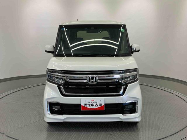 N−BOXカスタムLターボ走行距離無制限12ヶ月保証付き バックアイカメラ 軽減ブレーキ Bluetoothオーディオ カーナビ 両席エアバック ESC DVD 盗難防止装置 USB シートH スマートキープッシュスタート(大分県)の中古車