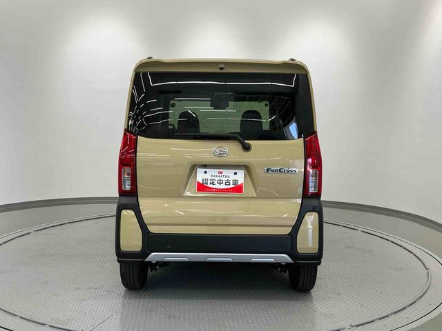 タントファンクロス　ワンオーナー走行距離無制限１２ヶ月保証付き　ワンオーナ　前後誤発進抑制　アイドリングストップ搭載　Ｂカメラ　Ａライト　ＡＨＢ　レーンキープアシスト　ＬＥＤライト　禁煙車　シートヒータ　定期点検記録簿　セキュリティ（大分県）の中古車