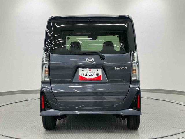 タントカスタムＲＳ　ワンオーナー走行距離無制限１２ヶ月保証付き　被害軽減ブレーキ　禁煙　車線逸脱防止　リアカメラ　セキュリティアラーム　シートヒータ　ＬＥＤヘットライト　ターボ　安全ボディ　スマートキ−　キーフリーキー　オートライト（大分県）の中古車