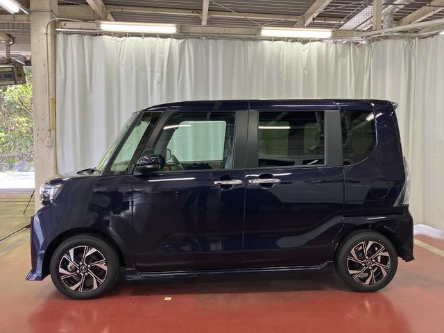 タントカスタムＸ展示車　リモコンキー　衝突回避　Ｗパワースライドドア　アイドリングストップ機能　禁煙　レーンキープ　Ｓヒーター　ＬＥＤライト　オートＬＥＤ　ＡＵＴＯライト　電動格納式ミラー　盗難警報装置　ワンオーナー（長崎県）の中古車