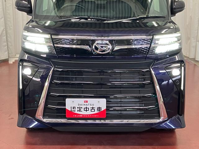タントカスタムＸ展示車　リモコンキー　衝突回避　Ｗパワースライドドア　アイドリングストップ機能　禁煙　レーンキープ　Ｓヒーター　ＬＥＤライト　オートＬＥＤ　ＡＵＴＯライト　電動格納式ミラー　盗難警報装置　ワンオーナー（長崎県）の中古車
