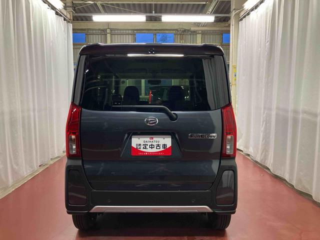 タントファンクロス届出済未使用車　元展示車　衝突被害軽減システム　両側電動スライドドア　シートヒーター　禁煙　１オーナー　オートマチックハイビーム　レーンキープアシスト　ＬＥＤヘッドランプ　スマートキー　オートライト（長崎県）の中古車