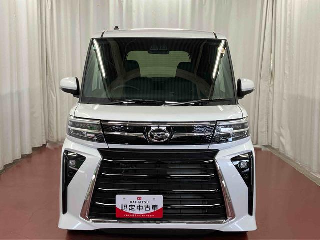 タントカスタムRS届出済未使用車 元展示車 ターボ 禁煙 ディスプレイオーディオ バックカメラ ブルートゥース 衝突被害軽減システム 両側電動スライドドア シートヒーター LEDヘッドランプ オートライト スマートキー(長崎県)の中古車