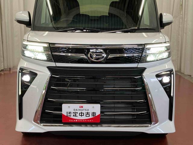 タントカスタムRS届出済未使用車 元展示車 ターボ 禁煙 ディスプレイオーディオ バックカメラ ブルートゥース 衝突被害軽減システム 両側電動スライドドア シートヒーター LEDヘッドランプ オートライト スマートキー(長崎県)の中古車
