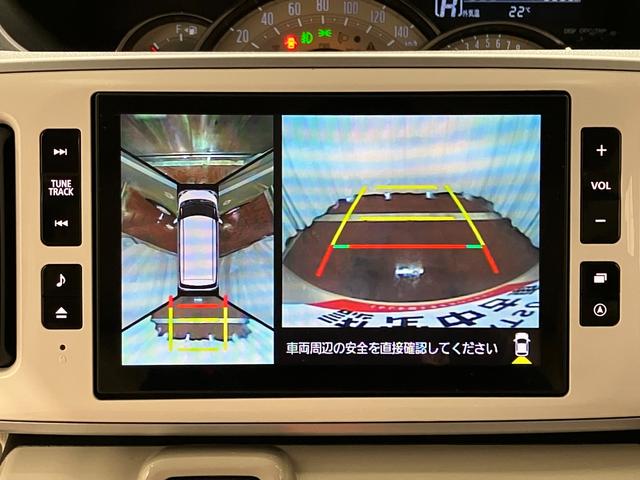 ムーヴキャンバスＧホワイトアクセントＶＳ　ＳＡIII下取車　ナビ　ＴＶ　全周囲カメラ　両側電動スライドドア　衝突被害軽減システム　ブルートゥース　車線逸脱警報　スマートキー　オートマチックハイビーム　電動格納式ドアミラー　ＬＥＤヘッドランプ　ドラレコ（長崎県）の中古車