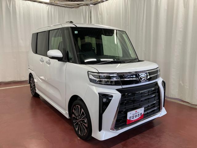 タントカスタムＲＳ届出済未使用車　元展示車　アイドリングストップ　衝突被害軽減システム　両側電動スライドドア　オートマチックハイビーム　シートヒーター　スマートキー　電動格納式ドアミラー　１オーナー　ＬＥＤヘッドランプ（長崎県）の中古車