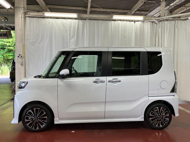 タントカスタムＲＳ届出済未使用車　元展示車　アイドリングストップ　衝突被害軽減システム　両側電動スライドドア　オートマチックハイビーム　シートヒーター　スマートキー　電動格納式ドアミラー　１オーナー　ＬＥＤヘッドランプ（長崎県）の中古車