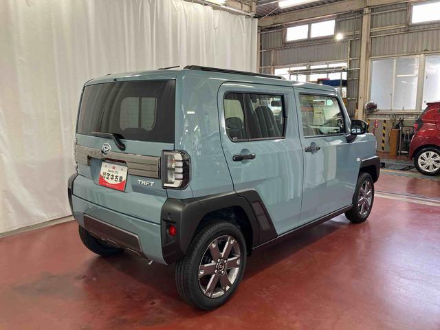 タフトＧ　ダーククロムベンチャー届出済未使用車　元展示車　アダプティブクルーズコントロール　衝突被害軽減システム　シートヒーター　　アイドリングストップ　スマートキー　９インチディスプレイオーディオ　ブルートゥース　電動格納ミラー（長崎県）の中古車