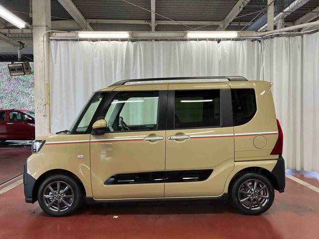 タントファンクロス元試乗車 ナビ ブルートゥース ドライブレコーダー パノラマモニター 衝突被害軽減システム 両側電動スライドドア シートヒーター LEDヘッドランプ オートライト ベンチシート スマートキー(長崎県)の中古車