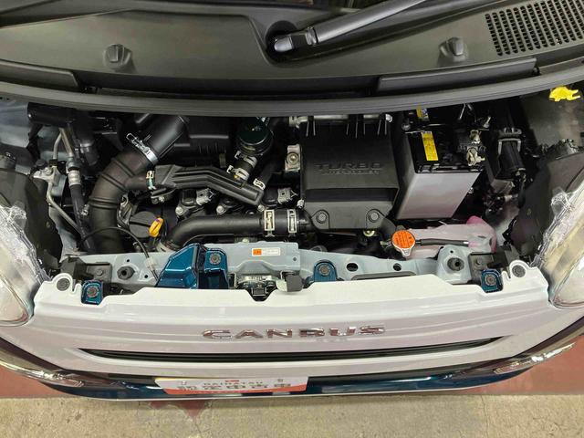 ムーヴキャンバスストライプスGターボ元展示車 届出済未使用車 ターボ アダプティブクルーズコントロール 衝突回避支援ブレーキ 車線逸脱警告 電動格納ミラー LEDヘッドライト 1オーナー 禁煙 スマートキー オートマチックハイビーム(長崎県)の中古車