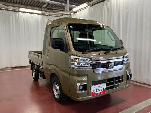 ハイゼットトラックジャンボエクストラ届出済未使用車　元展示車　ハイビームアシスト　運転席助手席エアバック　記録簿　スマ−トキー　オートライト　アンチロックブレーキ　禁煙　ワンオーナー車　衝突回避支援ブレーキ　ＬＥＤヘッドライト（長崎県）の中古車