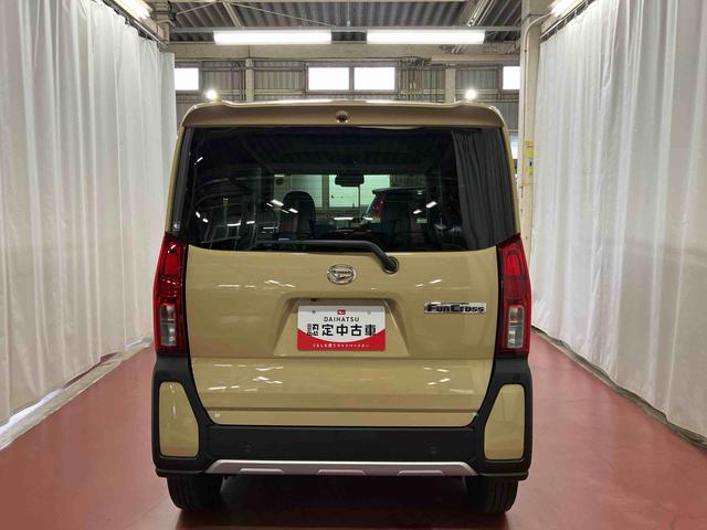 タントファンクロス届出済未使用車 元展示車 禁煙 ディスプレイオーディオ ブルートゥース バックカメラ 衝突被害軽減システム 両側電動スライドドア シートヒーター LEDヘッドランプ オートライト スマートキー(長崎県)の中古車