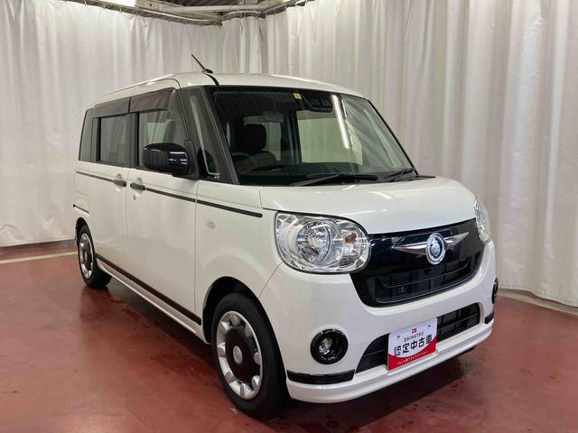 ムーヴキャンバスＸブラックアクセントリミテッド　ＳＡIII下取車　ナビ　ブルートゥース　ドライブレコーダー　パノラマモニター　衝突被害軽減システム　横滑防止　両側電動スライドドア　セキュリティアラーム　電動格納式ドアミラー　ＡＢＳ　ベントシート　スマートキー（長崎県）の中古車