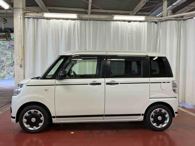 ムーヴキャンバスＸブラックアクセントリミテッド　ＳＡIII下取車　ナビ　ブルートゥース　ドライブレコーダー　パノラマモニター　衝突被害軽減システム　横滑防止　両側電動スライドドア　セキュリティアラーム　電動格納式ドアミラー　ＡＢＳ　ベントシート　スマートキー（長崎県）の中古車