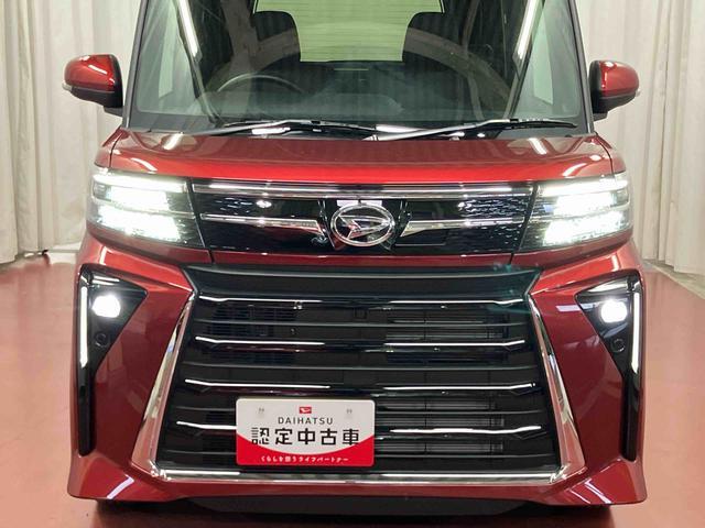 タントカスタムＸ元試乗車　衝突被害軽減システム　車線逸脱防止　アイドリングストップ　ＬＥＤヘッドランプ　１オーナー　シートヒーター　オートマチックハイビーム　電動格納ミラー　スマートキー　オートライト　整備記録簿（長崎県）の中古車