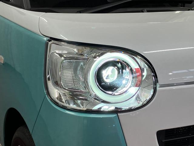 ムーヴキャンバスストライプスＧ届出済未使用車　元展示車　衝突被害軽減システム　アイドリングストップ　禁煙　電動格納式ドアミラー　ＬＥＤヘッドランプ　イモビライザー　車線逸脱警告　シートヒーター　スマートキー　オートライト（長崎県）の中古車