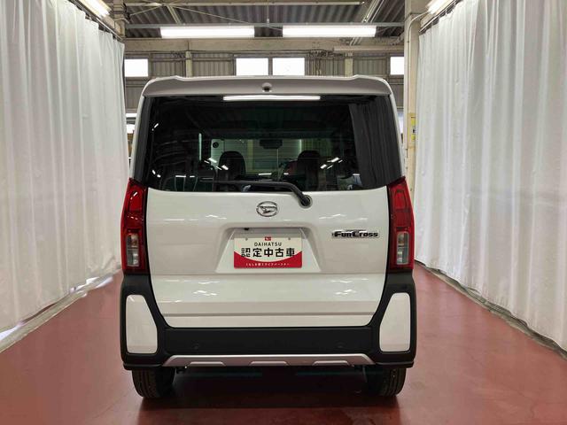 タントファンクロス元試乗車　衝突被害軽減システム　両側電動スライドドア　シートヒーター　１オーナー　オートライト　レーンキープアシスト　ＬＥＤヘッドライト　スマートキー　オートマチックハイビーム　ベンチシート　アルミ（長崎県）の中古車