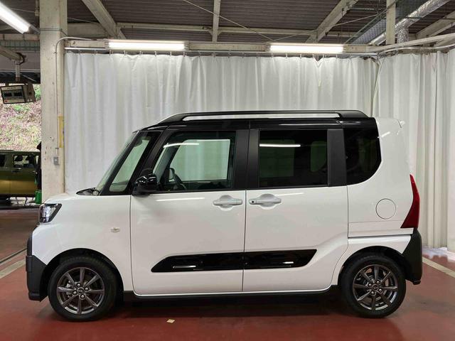 タントファンクロス元試乗車　衝突被害軽減システム　両側電動スライドドア　シートヒーター　１オーナー　オートライト　レーンキープアシスト　ＬＥＤヘッドライト　スマートキー　オートマチックハイビーム　ベンチシート　アルミ（長崎県）の中古車