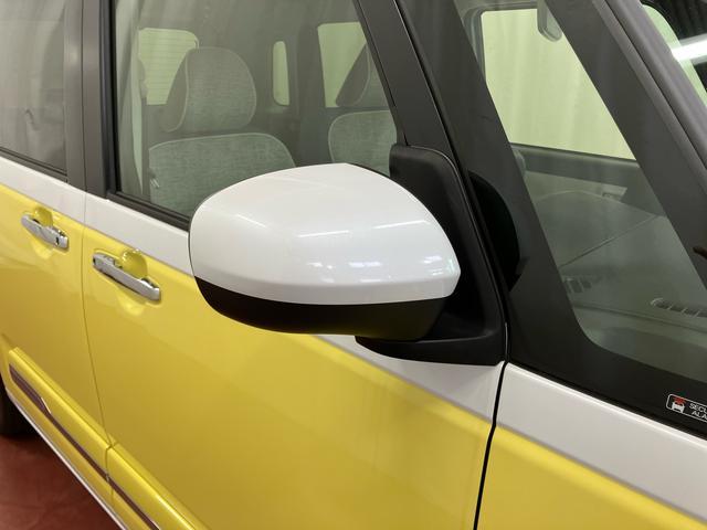 ムーヴキャンバスストライプスG届済未使用車 元展示車 1オーナー 両側電動スライドドア レーンアシスト 電動格納式ドアミラー 衝突安全ボディ アイドリングストップ シートヒーター スマートキー プッシュスタート 車線逸脱警告 禁煙(長崎県)の中古車