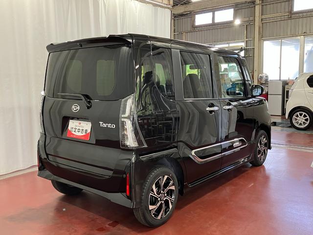 タントカスタムＸひょう害車　展示車　アイドリングストップ　両側パワースライドドア　シートヒーター付き　スマートキー＆プッシュスタート　ハイビームアシスト　禁煙　オートライト　レーンキープ　盗難防止装置（長崎県）の中古車