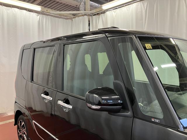 タントカスタムＸひょう害車　展示車　アイドリングストップ　両側パワースライドドア　シートヒーター付き　スマートキー＆プッシュスタート　ハイビームアシスト　禁煙　オートライト　レーンキープ　盗難防止装置（長崎県）の中古車