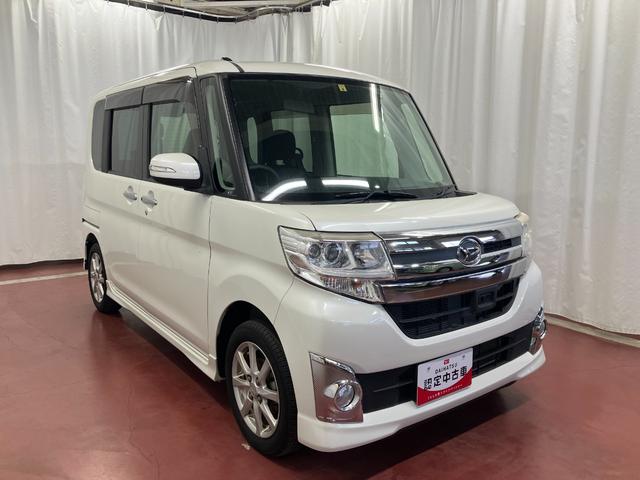 タントカスタムＸ　ＳＡ下取車　ナビ＆ＴＶ　バックカメラ付き　誤発進抑制　点検記録簿　スマ−トキ−　ＬＥＤへッドライト　ブルートゥース　片側電動両側スライドドア　オートライト　ベンチシート　衝突安全ボディ（長崎県）の中古車