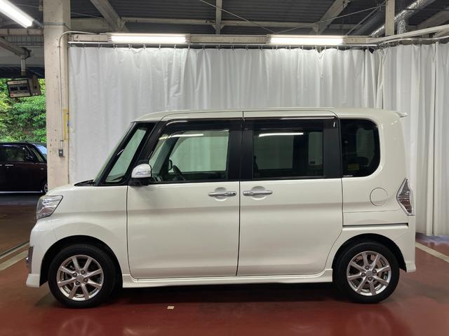 タントカスタムＸ　ＳＡ下取車　ナビ＆ＴＶ　バックカメラ付き　誤発進抑制　点検記録簿　スマ−トキ−　ＬＥＤへッドライト　ブルートゥース　片側電動両側スライドドア　オートライト　ベンチシート　衝突安全ボディ（長崎県）の中古車