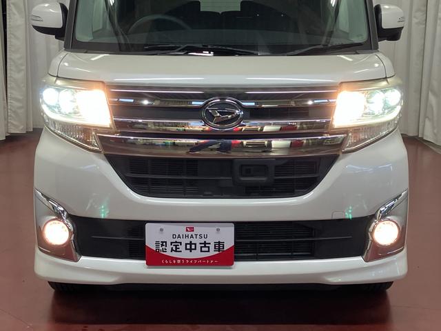 タントカスタムＸ　ＳＡ下取車　ナビ＆ＴＶ　バックカメラ付き　誤発進抑制　点検記録簿　スマ−トキ−　ＬＥＤへッドライト　ブルートゥース　片側電動両側スライドドア　オートライト　ベンチシート　衝突安全ボディ（長崎県）の中古車