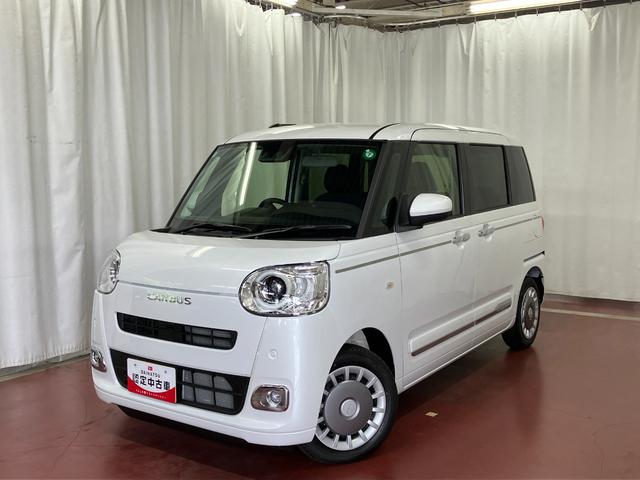 ムーヴキャンバスセオリーＧ届出済未使用車　元展示車　オートライト　衝突被害軽減システム　ＬＥＤヘッドランプ　シートヒーター　両側電動スライドドア　ベンチシート　スマートキー　レーンアシスト　衝突安全ボディ　禁煙　イモビライザー（長崎県）の中古車