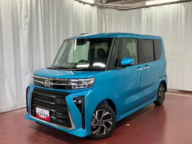 タントカスタムＸ届出済未使用車　元展示車　衝突被害軽減システム　アイドリングストップ　両側電動スライドドア　シートヒーター　電動格納ドアミラー　オートハイビーム　車線逸脱警報装置　スマートキ−　ＬＥＤライト（長崎県）の中古車