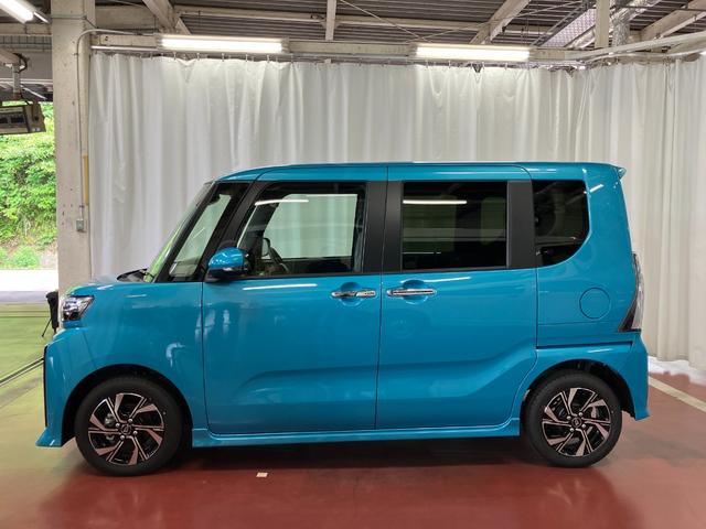 タントカスタムＸ届出済未使用車　元展示車　衝突被害軽減システム　アイドリングストップ　両側電動スライドドア　シートヒーター　電動格納ドアミラー　オートハイビーム　車線逸脱警報装置　スマートキ−　ＬＥＤライト（長崎県）の中古車