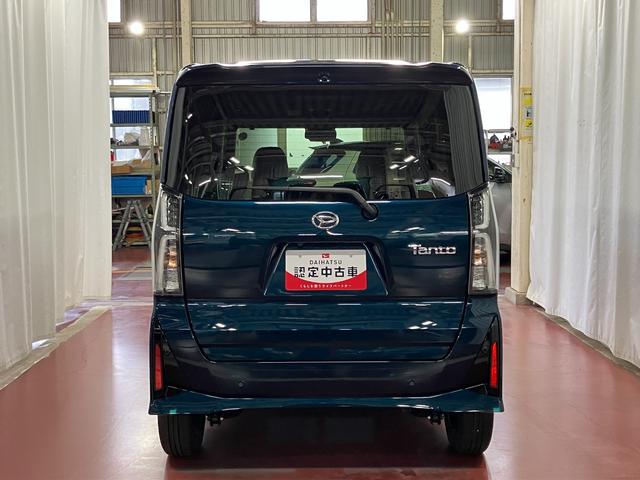 タントカスタムＸ届出済未使用車　元展示車　スマートキー　プッシュスタート　アイドリングストップ　両側電動スライドドア　衝突被害軽減システム　禁煙　ＬＥＤヘッドランプ　電動格納式ドアミラー　車線逸脱警報　シートヒーター（長崎県）の中古車