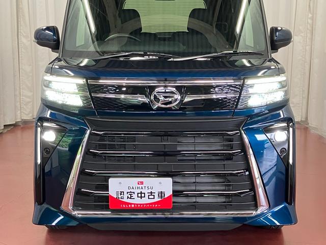 タントカスタムＸ届出済未使用車　元展示車　スマートキー　プッシュスタート　アイドリングストップ　両側電動スライドドア　衝突被害軽減システム　禁煙　ＬＥＤヘッドランプ　電動格納式ドアミラー　車線逸脱警報　シートヒーター（長崎県）の中古車