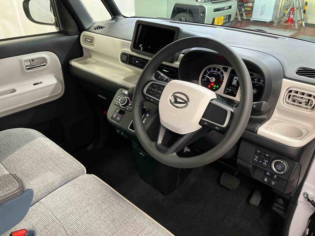 ムーヴキャンバスストライプスＧ届出済未使用車　元展示車　アイドリングストップ　禁煙　セキュリティアラーム　スマートキー　プッシュスタート　シートヒーター　１オーナー車　ＬＥＤヘッドランプ　車線逸脱警報　オートマチックハイビーム（長崎県）の中古車