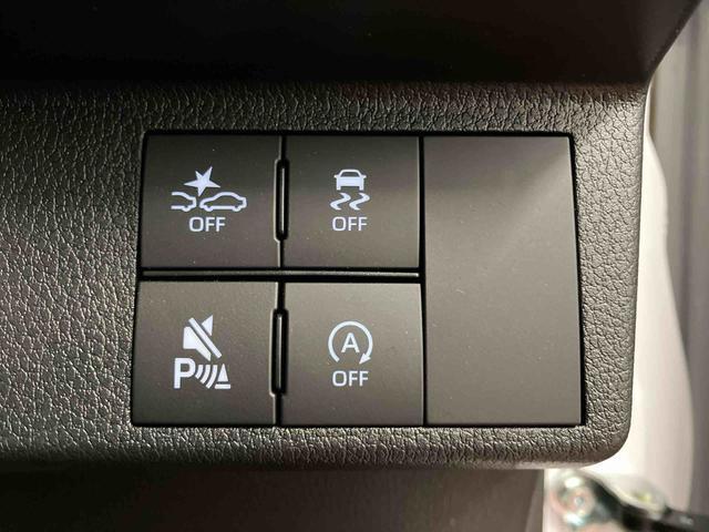 ムーヴキャンバスストライプスＧ届出済未使用車　元展示車　アイドリングストップ　禁煙　セキュリティアラーム　スマートキー　プッシュスタート　シートヒーター　１オーナー車　ＬＥＤヘッドランプ　車線逸脱警報　オートマチックハイビーム（長崎県）の中古車