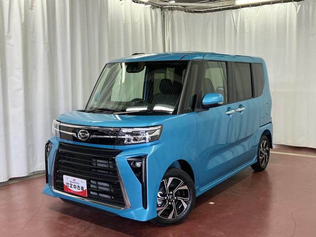 タントカスタムＸ　ｅｃｏＩＤＬＥ非装着車届出済未使用車　展示車　ワンオーナー車　禁煙　両側電動スライドドア　シートヒーター　ＬＥＤ　スマートキー　オートライト　衝突安全ボディ　ハイビームアシスト　整備記録簿（長崎県）の中古車