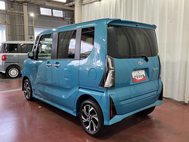 タントカスタムＸ　ｅｃｏＩＤＬＥ非装着車届出済未使用車　展示車　ワンオーナー車　禁煙　両側電動スライドドア　シートヒーター　ＬＥＤ　スマートキー　オートライト　衝突安全ボディ　ハイビームアシスト　整備記録簿（長崎県）の中古車