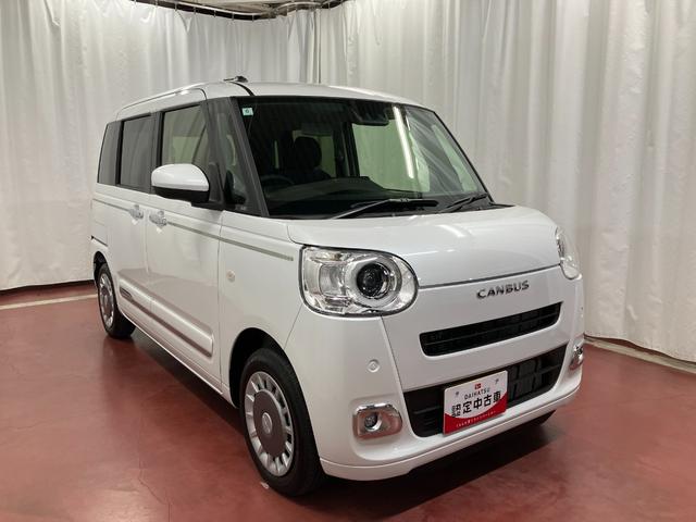ムーヴキャンバスセオリーＧ届出済未使用車　元展示車　オートライト　衝突被害軽減システム　ＬＥＤヘッドランプ　シートヒーター　両側電動スライドドア　ベンチシート　スマートキー　レーンアシスト　衝突安全ボディ（長崎県）の中古車