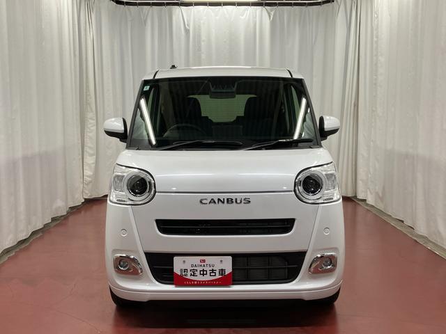 ムーヴキャンバスセオリーＧ届出済未使用車　元展示車　オートライト　衝突被害軽減システム　ＬＥＤヘッドランプ　シートヒーター　両側電動スライドドア　ベンチシート　スマートキー　レーンアシスト　衝突安全ボディ（長崎県）の中古車