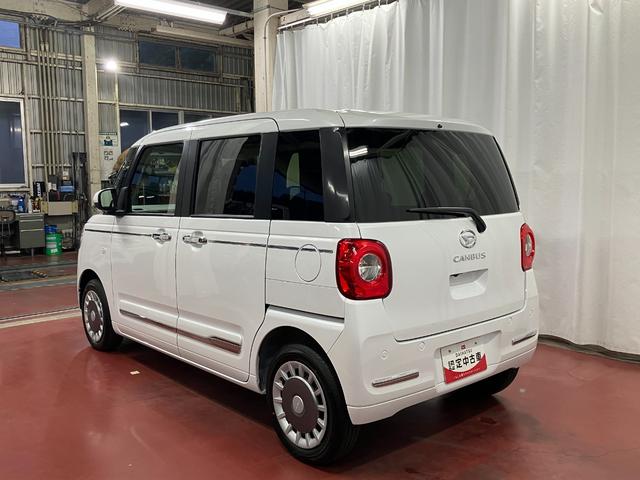 ムーヴキャンバスセオリーＧ届出済未使用車　元展示車　オートライト　衝突被害軽減システム　ＬＥＤヘッドランプ　シートヒーター　両側電動スライドドア　ベンチシート　スマートキー　レーンアシスト　衝突安全ボディ（長崎県）の中古車