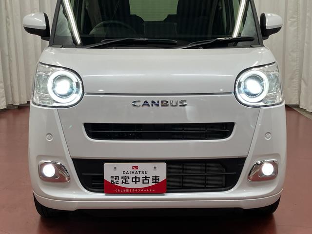 ムーヴキャンバスセオリーＧ届出済未使用車　元展示車　オートライト　衝突被害軽減システム　ＬＥＤヘッドランプ　シートヒーター　両側電動スライドドア　ベンチシート　スマートキー　レーンアシスト　衝突安全ボディ（長崎県）の中古車
