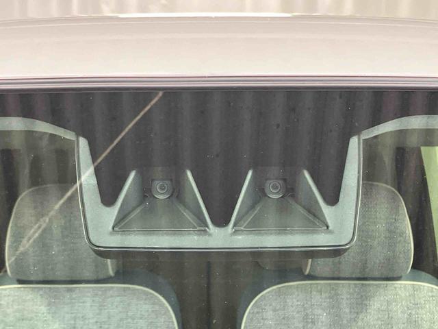 ムーヴキャンバスストライプスＧ届出済未使用車　元展示車　アイドリングストップ　禁煙　セキュリティアラーム　スマートキー　プッシュスタート　シートヒーター　１オーナー車　ＬＥＤヘッドランプ　車線逸脱警報　オートマチックハイビーム（長崎県）の中古車