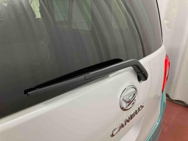 ムーヴキャンバスストライプスＧ届出済未使用車　元展示車　アイドリングストップ　禁煙　セキュリティアラーム　スマートキー　プッシュスタート　シートヒーター　１オーナー車　ＬＥＤヘッドランプ　車線逸脱警報　オートマチックハイビーム（長崎県）の中古車