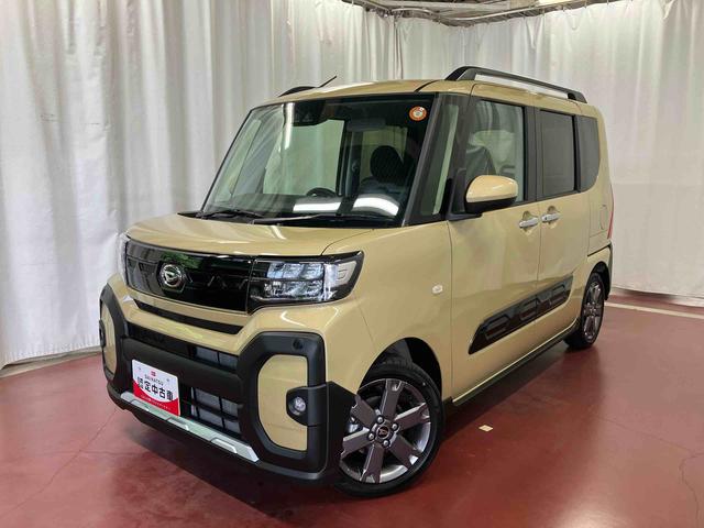 タントファンクロスターボ届出済未使用車　元展示車　１オーナー　ターボ　アイドリングストップ　禁煙　スマートキー　ＬＥＤヘッドランプ　シートヒーター　衝突被害軽減システム　車線逸脱警報　オートライト　オートマチックハイビーム（長崎県）の中古車